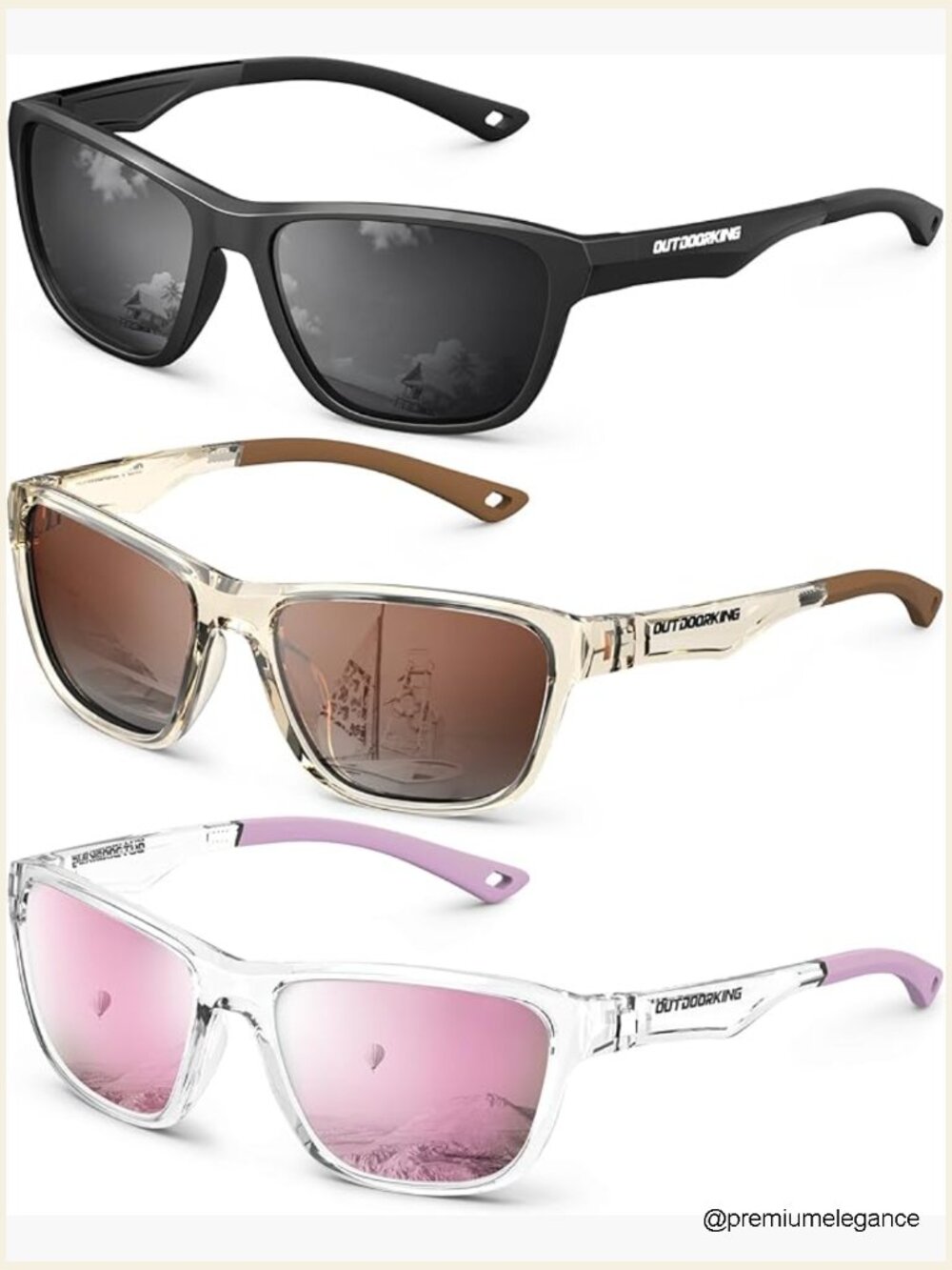 Polarized Sunglasses UV400 Protection Lightweight Frame for Driving Fishing